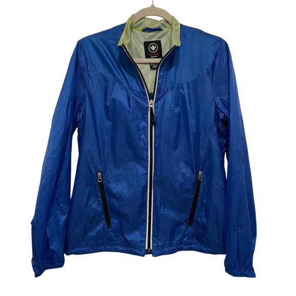 Halifax Traders Lightweight Windbreaker Jacket Womens M Blue Outdoor Camp Hiking - Picture 1 of 9